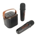 thumbnail image 1 of Portable Mini Karaoke Machine Speaker with 2  Microphones, Powerful Stereo for Home Party, RGB Light Effect, Easy to Connect, Exquisite and Fashionable, 1 of 8