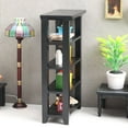 thumbnail image 3 of EIGTHTAIL 4 Storey Mini Wooden Bookcase  Black  5”x 3.31” x 1.5”  0.2 lb, 3 of 5