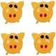 thumbnail image 1 of 4 PCS Cute Pig Toy Antistress Pig Ball Vent Toys Anti-Stress Decompression Ball Pig Toy Venting Sticky Pig, 1 of 4