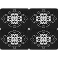 thumbnail image 1 of Ahgly Company Machine Washable Indoor Rectangle Transitional Night Black Area Rugs, 6' x 9', 1 of 7