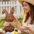thumbnail image 6 of Rattan Bunny Outdoor, Easter Outdoor Decoration, Spring-Themed Rabbit for Home Garden and Lawn Decor - (B_11.02"), 6 of 8