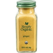 Simply Organic Ground Ginger, Shelf-Stable, 1.64 oz Bottle