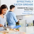 thumbnail image 2 of 4Pcs 5304464105 5304509444 Frigidaire Microwave Grease Filter, 5"x7-5/8"x3/32" Compatible with WB06X10608 5304517871 4920114 AP6809087 PS12585760 EAP12585760 by, 2 of 7