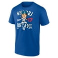 thumbnail image 2 of Men's Fanatics Shohei Ohtani Royal Los Angeles Dodgers Hometown Caricature T-Shirt, 2 of 3