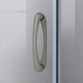 thumbnail image 4 of Prime 38 in. x 38 in. x 78 3/4 in. H Shower Enclosure, Base, and White Wall Kit in Brushed Nickel and Clear Glass, 4 of 11