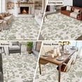 thumbnail image 6 of Farmhouse Sage Green Large Area Rugs for Bedroom Living Room, Soft Non Slip Carpet Bedside Rug, Vintage Flower Leaf Botanical Rectangular Floor Cover Kitchen Accent Rug 5'x8' for Dining Room/Office, 6 of 9