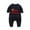 02-Black, variant on Zwiiyzr 2025 Infant Baby Boy Girl Clothes 1-24 Months Jumpsuit My First Christmas Rompers with Hat Winter Warm Outerwear Outfits Long Sleeve Onesie Black