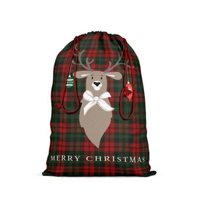Promotion Sale! Nomeni Christmas Decorations Christmas Gift Bag Christmas Candy Bag Linen Drawstring Drawstring Bag, Packaging Case Clearance Sale
