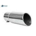 thumbnail image 3 of Fedar Inlet 5 Outlet 6 inch Rolled End Angle Cut Truck Exhaust Tip Tail Pipe Tailpipe, 3 of 6