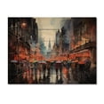 thumbnail image 3 of Designart "Protests in Hong Kong A Cry for Justice II" Cityscapes Print on Natural Pine Wood, 3 of 5