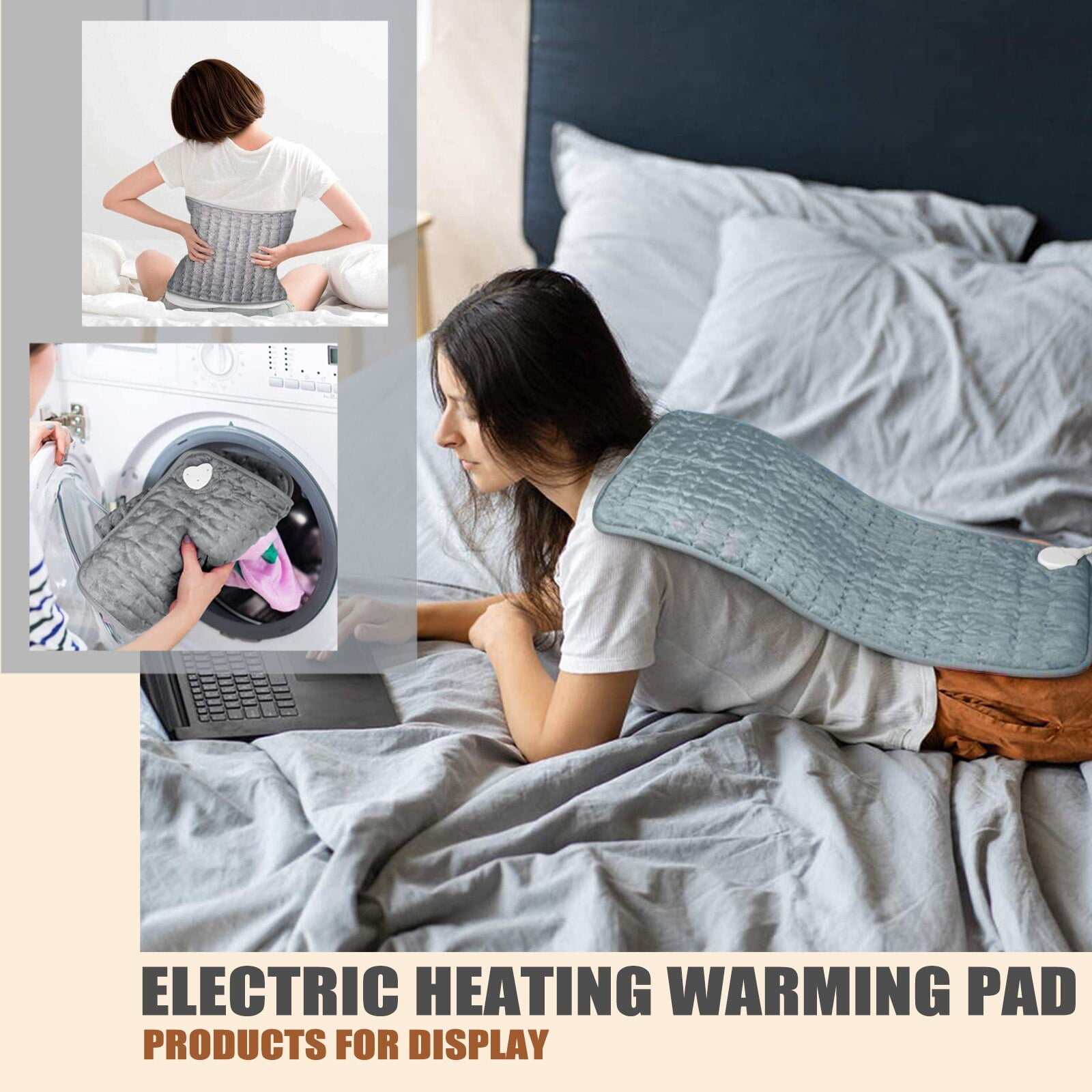 Heating Pad, 12x 24" Electric Heating Pad for Back and Shoulder Relief