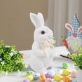 thumbnail image 2 of 8"H Foam Rabbit Statue Bunny with Sunflowers Sculpture Outdoor Statues Indoor Decor Animal Ornament for Home Garden Lawn Yard Patio Balcony Gifts Birthday Easter Housewarming Christmas, 2 of 7