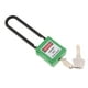 thumbnail image 1 of de bloqueo de seguridad de seguridad aislante con llave diferente, grillete de 3 pulgadas verde Sharpla Candado de bloqueo de seguridad, 1 of 8
