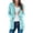 Light blue, variant on Jiyugala Womens Overcoat Sweaters Open Sleeve Knit Boho Long Patchwork Coat Cardigan Pockets Front Sweater