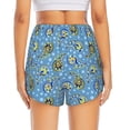 thumbnail image 2 of Lsque Blue paisley pattern Printed Women's Running Shorts with Liner Pockets,Elastic Quick Dry Workout Athletic Gym Yoga Shorts,Womens High Waist Shorts-X-Large, 2 of 9