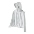 thumbnail image 5 of Baberdicy White Women's Ice And Sun Protective Jacket Light And Breathable Cycling Jacket, Xxl, 5 of 5