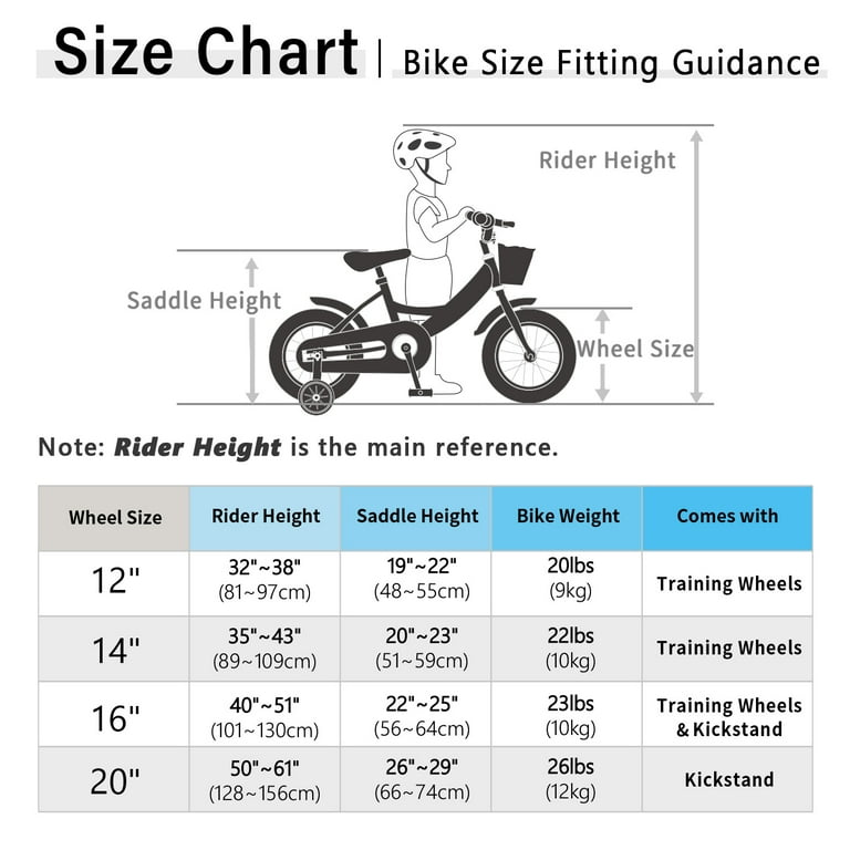 Glerc 20 Inch Girls Bike for Ages 7-13, Princess Style with Doll