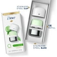 thumbnail image 4 of Dove 0% Aluminum Women's Deodorant Refill, Cucumber and Green Tea, 1.13 oz, 4 of 15
