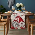 thumbnail image 2 of Red Floral Valentine's Day Table Runner - 90 Inch Long, Kitchen Dining Table Runner Dresser Scarves, Gnomes Botanical Gifts Rustic Farmhouse Decor for Coffee Tables Wedding Party Banquet, 2 of 8