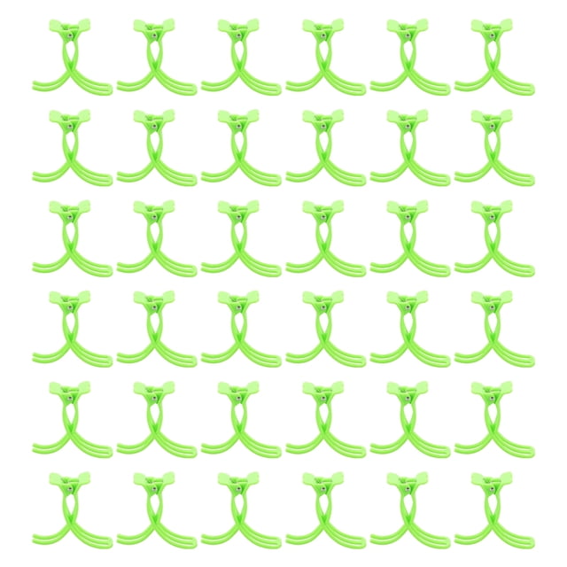50 piezas de accesorios para ollas calientes, pinzas Malatang, verduras, plástico verde picante