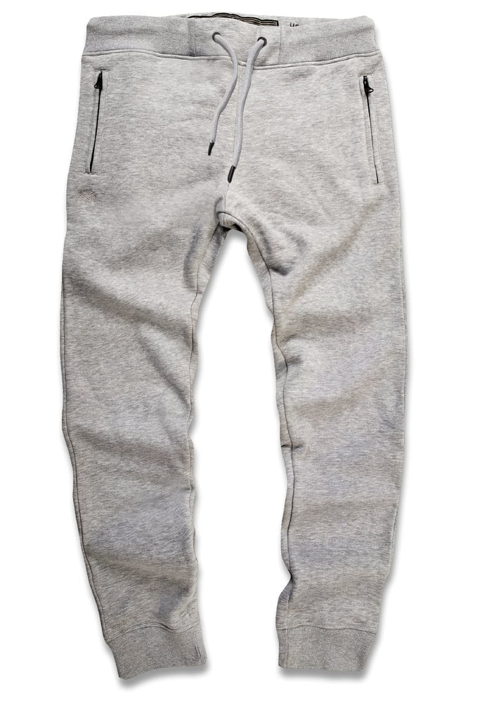 Jordan Craig 8276 Men's Grey Basic Essential Fleece Jogger Sweatpants ...
