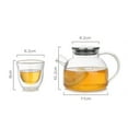 thumbnail image 4 of 1pc 500ml Household Glass Teapot Heat Resistant Glass Teapot Healthy Teapot Small Kettle, 4 of 8