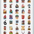 thumbnail image 4 of 35pcs-50pcs Cartoon Pirate Stickers Skull Stickers Funny Stickers Animal Stickers for Notebook Suitcase Guitar, 4 of 9