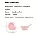 thumbnail image 3 of Portable Foldable Silicone Bowl, Baby Fall Resistant And Storable Supplementary Food Tableware Set With Cover, Retractable And Foldable Food Supplementary Tableware Set, 3 of 4