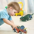 thumbnail image 2 of JTWEEN Dinosaur Toy car,boy Toys Age 3 to 12 Toy Dinosaur 5.3 Inch Toys for 3,4,5,6,7,8,9,10,11,12 Year Old Boys Full-Form Dino car Toy,6 Pack, 2 of 9
