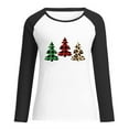 thumbnail image 4 of Pntutb - Camiseta de Navidad para mujer, temporada festiva, regalo para amantes, camiseta de manga larga para mujer, camiseta con costuras a juego de colores Pntutb Pntutb-4148, 4 of 7
