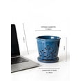 thumbnail image 3 of Serene Spaces Living 7" Blue Leaf Breeze Ceramic Planter, Pack of 6, 3 of 7