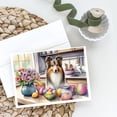thumbnail image 2 of Carolines Treasures DAC6899GCA7P 5 x 7 in. Decorating Easter Sheltie Greeting Cards - Pack of 8, 2 of 3