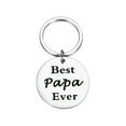 thumbnail image 5 of comerut Stainless Steel Keychain Dad from Son Best Dad Ever Keychain Gift Double Sided Letter Print Keyring Valentine Day Heartwarming Gift, 5 of 8