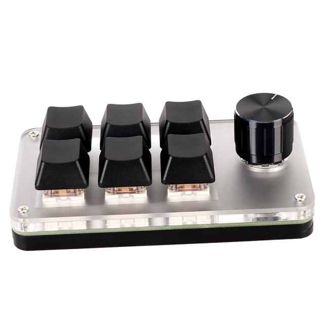 Red Switch Custom Knob Macro Keyboard Ergonomic USB Mini Keypad for Desktop PC Office Work