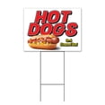 thumbnail image 1 of Hot Dogs On A Steamed Bun (18" x 24") Yard Sign, Includes Metal Step Stake, 1 of 6