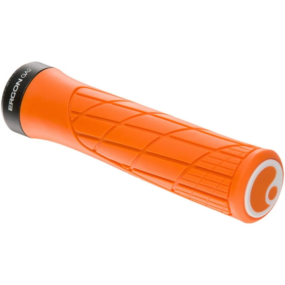 Ergon GA2 Grips Juicy Orange Lock On Forged Aluminum Clamp Carbon Bar Compatible