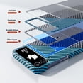 thumbnail image 5 of Aramid Fiber Case for Samsung Galaxy Z Flip 4 Case Aramid Fiber Thin Fit Slim Minimalist 6 FT Military Grade Drop Protection Case with Wireless Charging, Black&Blue, 5 of 12