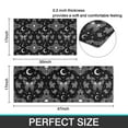 thumbnail image 7 of Black White Gothic Skull Butterfly Moon Pattern Kitchen Rugs Sets Of 2,Anti Fatigue Kitchen Mat Rugs Non Slip Washable,Decorative Kitchen Floor Mats for Kitchen,Sink,Laundry,17"x30"+17"x47", 7 of 7