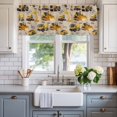 thumbnail image 2 of Construction Truck Farmhouse Short Window Curtain Valances, Cartoon Grips and Bulldozers Beige Rod Pocket Kitchen Valances for Living Room Bedroom Bathroom Cafe 54" x 18", 2 of 8