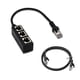 thumbnail image 1 of Sidaley Divisor 3 en 1 RJ45, 1 a 3 hembra, adaptador de Cable de red Ethernet, extensor ADSL de red de 24cm reemplazable para el hogar Electrónica, 1 of 6