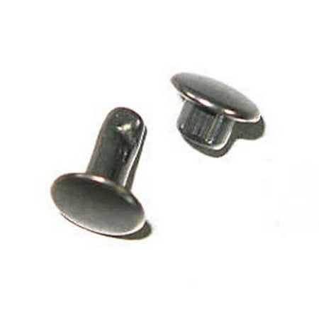 

Double Cap Rapid Rivets 7mm Cap 8mm Post Gun Metal