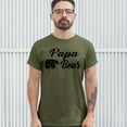 thumbnail image 3 of Tee Hunt Papa Bear T-Shirt for Dad Father's Day Protector of The Family Mens Shirt, Military Green, 5X-Large, 3 of 5