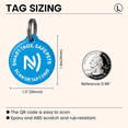 thumbnail image 5 of Smart Pet ID Tag with QR Code & NFC – Epoxy Coated Waterproof PVC – Scan or Tap to Access Pet Info – Universal Tag for Dogs & Cats – No App Needed – Update Profile Anytime (Blue), 5 of 7