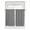 Grey, variant on Tier Curtains 45 Inches Long, Geometric Lattice, Window Treatment Curtain Drapes, Black Grey Classic Farmhouse Plaid Window Half Privacy Curtains for Bedroom Bathroom, 42"x45", 2 Panels