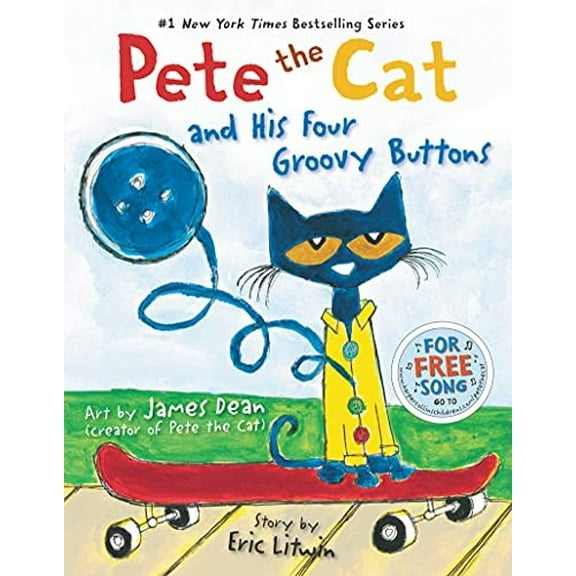 Pre-Owned Pete the Cat and His Four Groovy Buttons (Hardcover) 0062110586 9780062110589