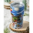 thumbnail image 3 of Evergreen Double Wall Ceramic Companion Cup with Tritan Lid 13oz Delivering Christmas, 3 of 6