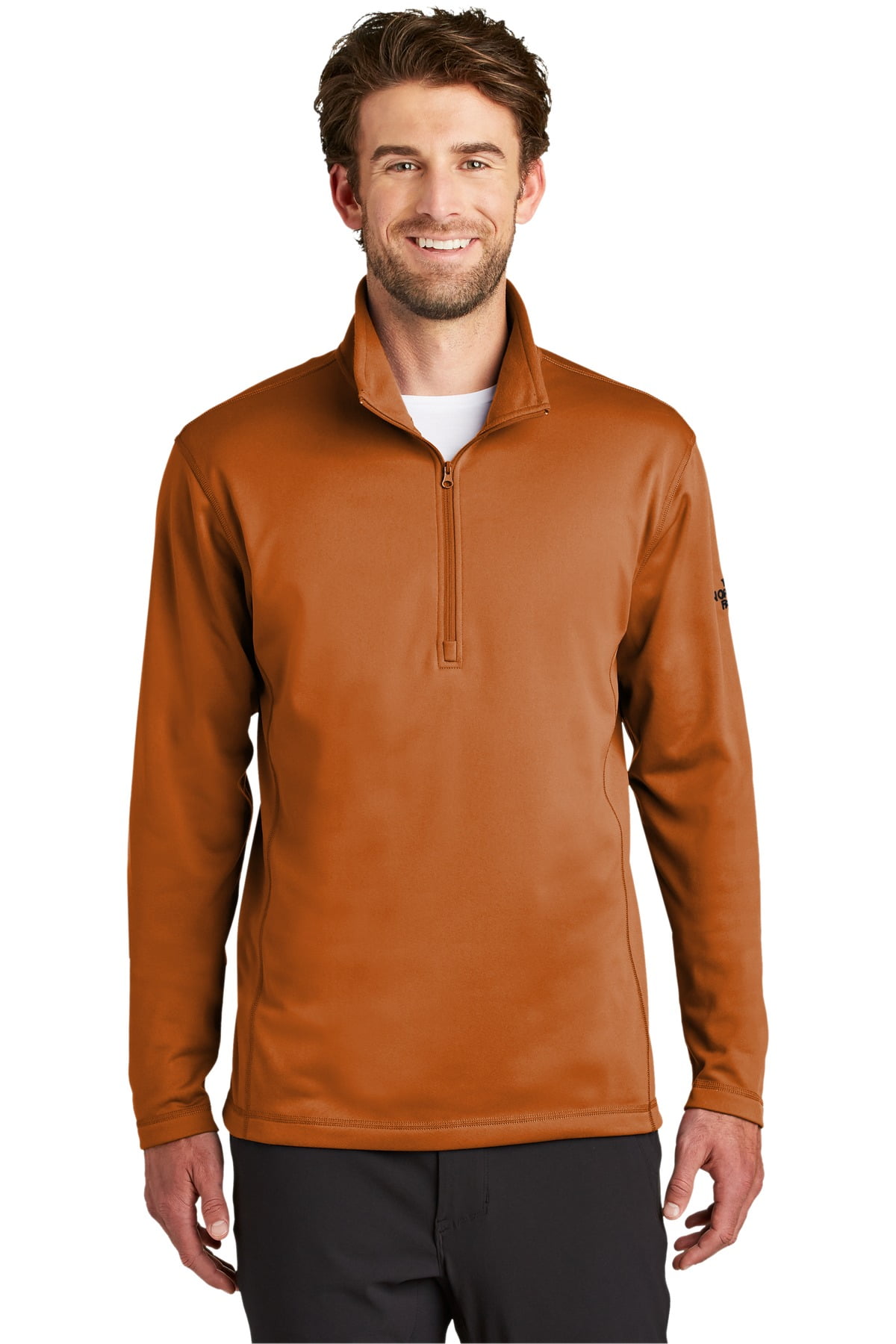 The North Face Men's Sweatshirt Long Sleeve Tech 1/4 Zip Fleece Outerwear  Top, Asphalt Grey, XL 
