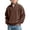 Brown, variant on BXJX Boys Zip up Sweatshirts Size 10-12 T, Stand up Collar Waffle Knit Casual Long Sleeve Jackets for Spring Fall Light Blue