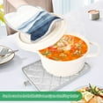 thumbnail image 3 of Yayeee Pot Holders Kitchen Heat Resistant with Pocket 7"x9.8" Cotton Oven Cooking Hot Pads, Watercolor Mountains, 3 of 7