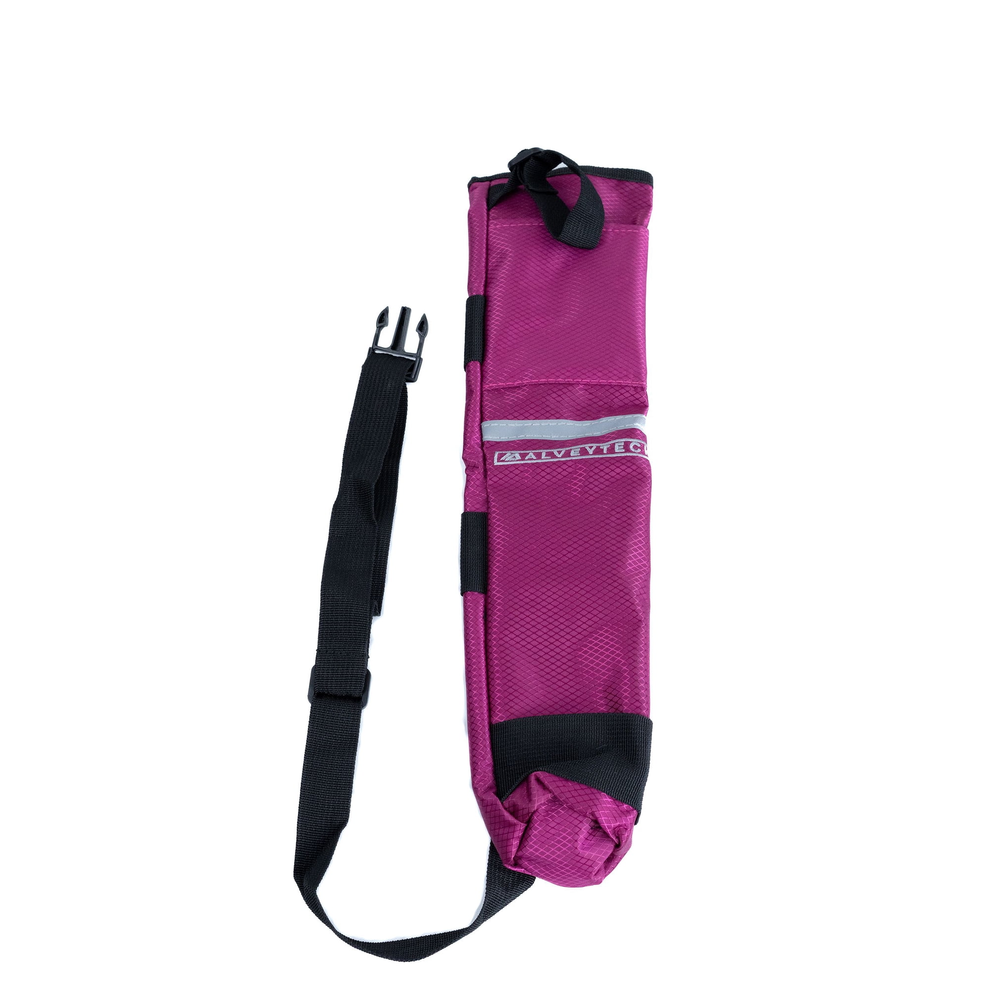 AlveyTech Universal 18" x 4-1/2" Walkers Cane Holders for the Mobility Scooter & Power Chairs, Berry